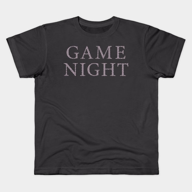 Pink leopard game night Kids T-Shirt by Anines Atelier